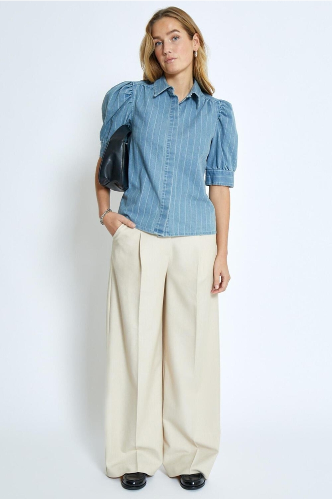 PRIA SHORT SLEEVE SHIRT MI6534 001 LIGHT DENIM